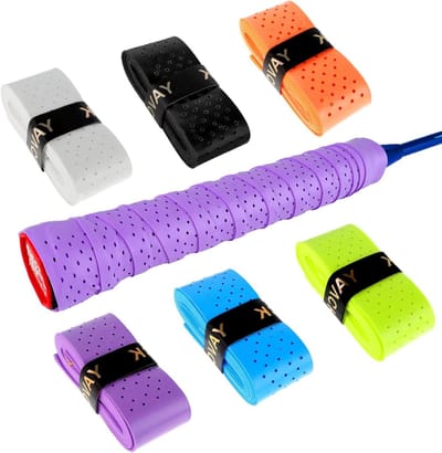 Allecto Plus - Professionele Grip Tape voor Tennis, Pickleball en Badminton - 6 stuks - Antislip en Absorberend - Ademend en Sneldrogend
