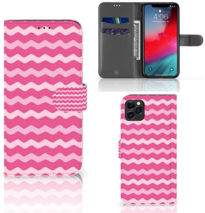Apple iPhone 11 Pro Max Telefoon Hoesje Waves Pink
