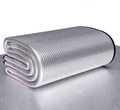 Camping Foam Folie Mat – Draagbare Vochtbestendige Picknick- en Strandmat – Aluminium Isolatie Slaapmat – Kampeeruitrusting & Buitenslapen - 240x240cm