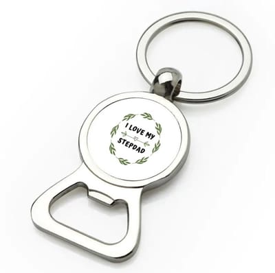 Akyol - i love my stepdad flesopener - Papa - liefste stiefvader - vader cadeautjes - vaderdag - verjaardag - geschenk - kado - 9 bij 3 cm