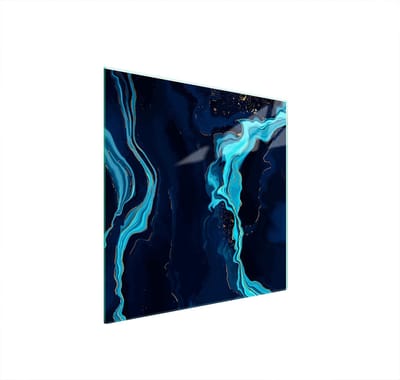 TMK ArtDeko - Marmeren Beschermplaat voor Fornuis - 50x52 cm - Gehard Glas - Moderne Keukenbescherming