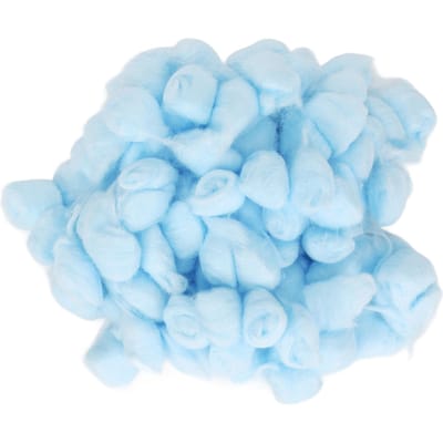 Hamster Boule de Coton Hiver Chaud Doux Petit Animal Litière Boule de Coton pour Hamster Hamster Syrien bleu
