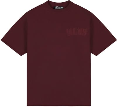 Malelions heavyweight applique t-shirt in de kleur rood.