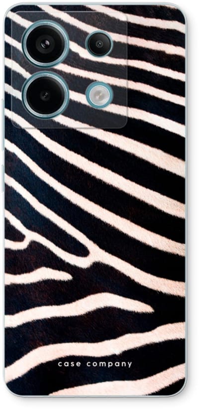 Case Company® - Hoesje geschikt voor Xiaomi Poco X6 hoesje - Zebra - Soft Cover Telefoonhoesje - Bescherming aan alle Kanten en Schermrand
