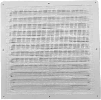 Vierkante ventilatierooster voor binnen en buiten, insectenwerende afdekking - 200 x 200 mm