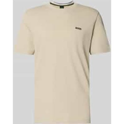 regular fit T-shirt van katoenpiqué model 'TS_PIQUE'