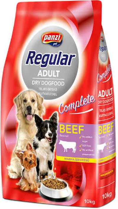 Panzi Regular - Hondenvoer voor volwassen honden - Hondenbrokken met rund/rijst smaak - 2kg