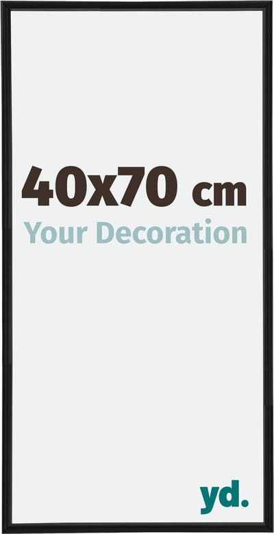 Your Decoration - Fotolijst 40x70 cm - Kunststof - Zwart Mat - Annecy