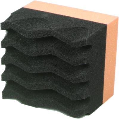 Banden Glans Applicator - Waspad Schuim - Auto Onderhoud - Ergonomische Handgreep - 9.5 x 8.5 x 6.5 cm - Oranje