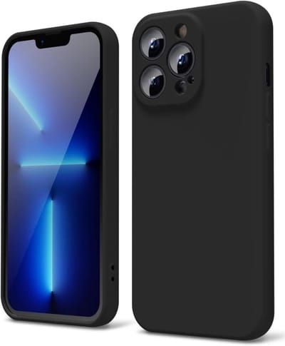 Hoesje met Camera Bescherming Geschikt voor Apple iPhone 13 Pro | Back Cover | Dun | Flexibel TPU | Zwart