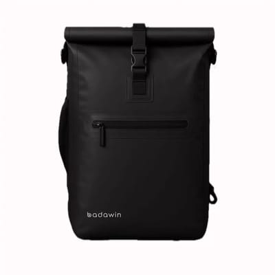 BADAWIN - Fietsrugzak Ali 4-in-1 Zwart - Rugzak - Schoudertas - Messenger tas - 100% Waterdicht - Schokbestendig