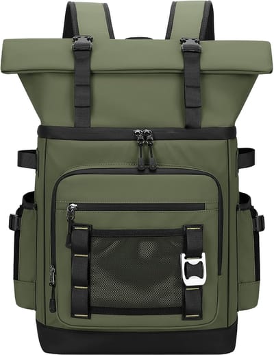 Thijox - Grote Uitbreidbare Lekvrije Koelrugzak - Waterdichte Thermo Koeltas Rugzak voor Picknick, Camping, Vissen, Reizen - 40L Capaciteit voor Manne