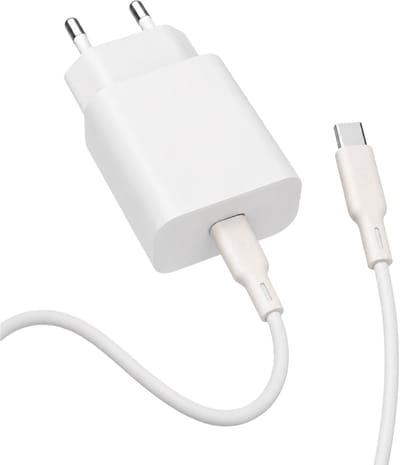 YSONIC Oplader - Universele USB-C Snellader met 1 meter Kabel – Type-C Oplader voor Smartphone, Tablet & Laptop – Wit