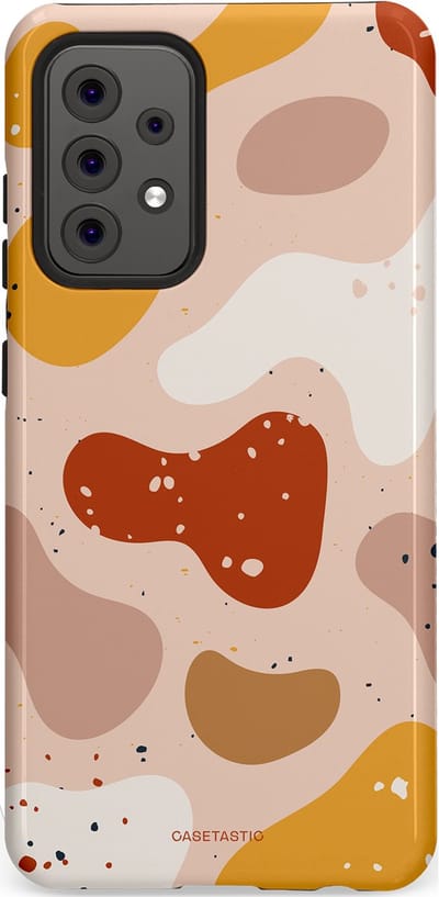 Casetastic Hoesje Geschikt voor Samsung A52 (4G/5G/s) - Stijlvolle Beschermende Duo-layer Case - Terrazzoque