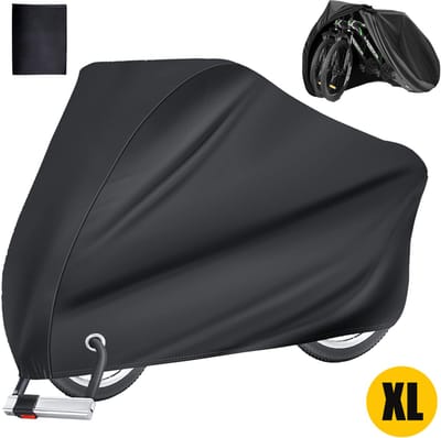Gloovon® - Fietshoes Universeel voor alle Fietsen - Fietshoes voor 1 / 2 Fietsen - Volledig Waterdicht - UV-bestendig - Waterdicht Ultra Sterk Oxford - Incl. Opbergzak - XL 200x70x110cm