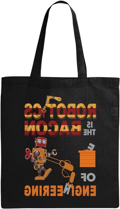Draagtas Katoen - Ecologische Tas - Boodschappen Doen - Versterkte Stiksels - 38x42cm - Zwart