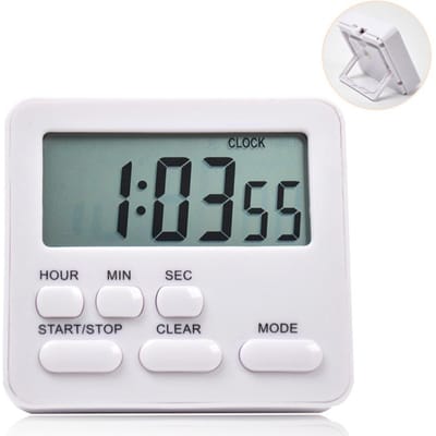 Digitale keukentimer Bakken Kooktimer Aftellen/optellen Wekker Student Time Manager voor keukenslaapkamer