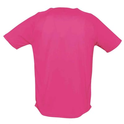 SOLS Heren Sportief Raglan T-shirt (Neonroze)