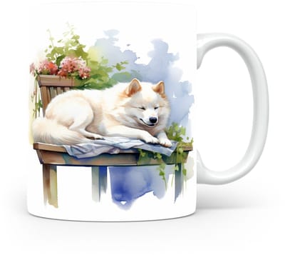 Mok Japanse spits Beker voor koffie of tas voor thee, cadeau voor dierenliefhebbers, moeder, vader, collega, vriend, vriendin, kantoor, opa, oma, hond, kerst, sinterklaas, verjaardag
