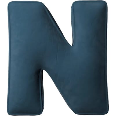 Kussen letter n Yellow Tipi Posh Velvet