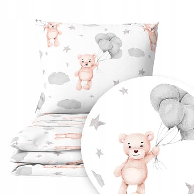Kinderbeddengoed 2-delig 100x135cm Katoen Teddy English Product