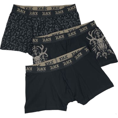 Black Premium by EMP Boxers - Keltische boxershorts (Set van 3) - S tot XXL - voor Mannen - zwart