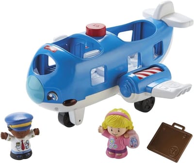 Little People Vliegtuig - Speelgoed Vliegtuig Baby - Rollenspel Spelen - Met Lichten Geluiden - 1 Stuk - Meerkleurig