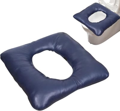 Toiletverhoger - Verhoogd Toilet - Veilig Zitten - Waterdicht Antislip - 42 cm - Blauw