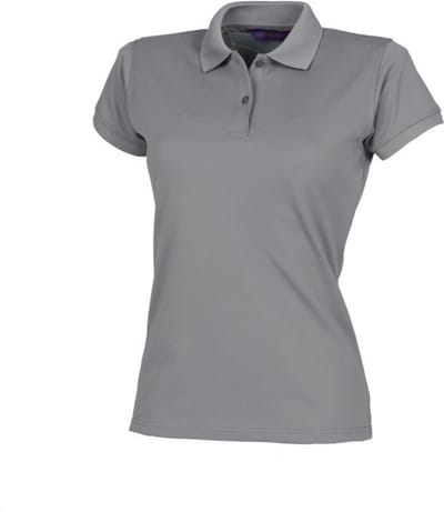 Henbury Ladies Coolplus® Polo Shirt H476 - Charcoal - L