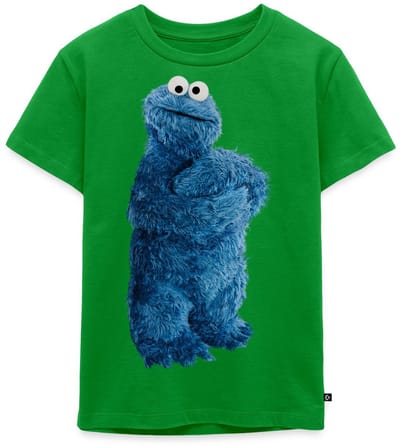 Sesamstraat Koekiemonster Pose Premium T Shirt Kinderen