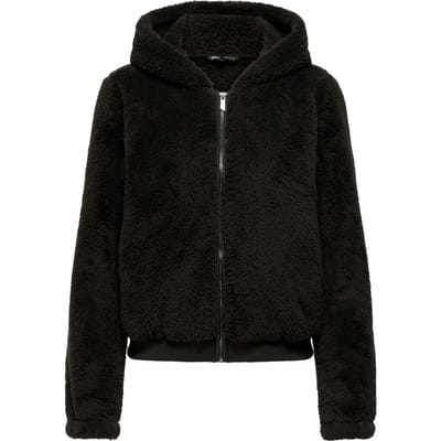 Regular fit teddyjack met capuchon model 'NEWANNA'