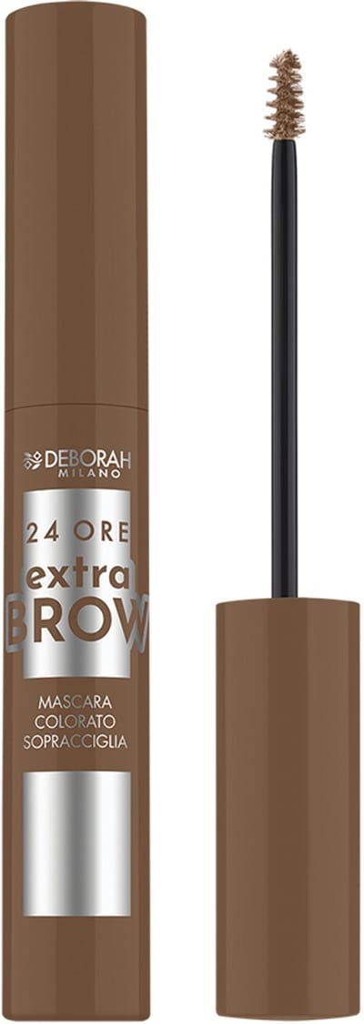 Deborah Milano Extra Brow Mascara, Wenkbrauwmascara, Blond, Light Brown, 7 ml, Borstel, 24 uur