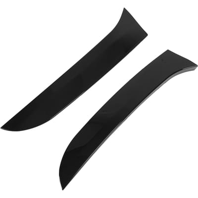 1 Paar Links Rechts Glanzend Zwart Achterruit Zijspoiler Vleugel Auto Modificatie Vervanging voor MK6 black