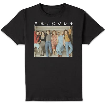 Friends Retro Character Shot t-shirt - Zwart - 3XL