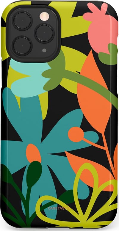 Casetastic Hoesje Geschikt voor Apple iPhone 11 Pro - Stijlvolle Beschermende Duo-layer Case - Botanisch Feest