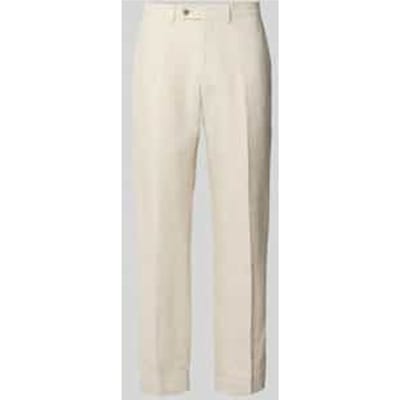 Linnen broek met achterzakken