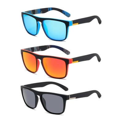 Dailygoods- Zonnebril Gepolariseerd - Uniseks - UV 400 - Vintage Elegant Brilmontuur - HD Pilotenlenzen - Sport/Activiteiten