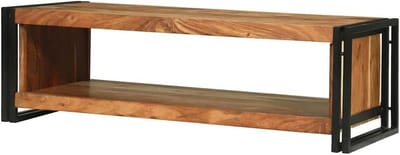 Elegante Salontafel - Moderne Tafel - Woonkamer Inrichting - Geïntegreerde Opbergruimte - 120 x 50 cm - Bruin