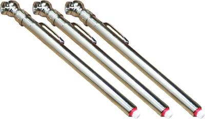 Bandenmeter Set - Luchtdrukmeter Banden - Banden Controleren - Met Kalibratie - 3 Stuks - Zwart