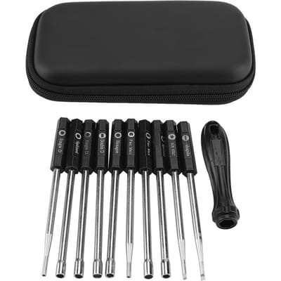10 STUKS Carburateur Afstelset Schroevendraaier Kaartgereedschap Splined Pacman Dubbel D Type black