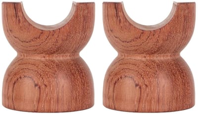 Luidspreker Draadbeugels - Kabelhouders Isolators - Kabels Organiseren - Massief Palissanderhout - 4.5 cm Diameter - Bruin