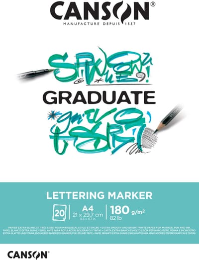 CANSON Graduate tekenblok voor markers, A4 formaat