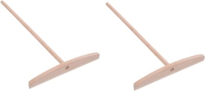 Pannenkoeken Spreider - Crepe Maker - Ontbijt Maken - Ergonomisch Ontwerp - 2 Delig - Lichtgeel