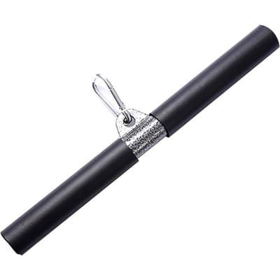 Barre droite rotative Barre de traction pour biceps DIY avec poignées Barre droite rotative pour salles de sport professionnelles noir