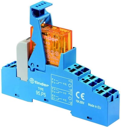 Finder 48.P5.7.012.0050 Relaismodule Nominale spanning: 12 V/DC Schakelstroom (max.): 8 A 2x wisselcontact 1 stuk(s)
