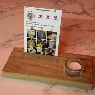 Persoonlijk eikenhouten herinneringsplank | Gedenkplankje | Wat je in je hart bewaart raak je nooit meer kwijt | overlijden | in memoriam | waxinelichtje houder