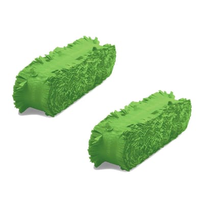 Folat Feest/verjaardag versiering - 2x - crepe slingers - groen - 24 meter - papier - feestartikelen