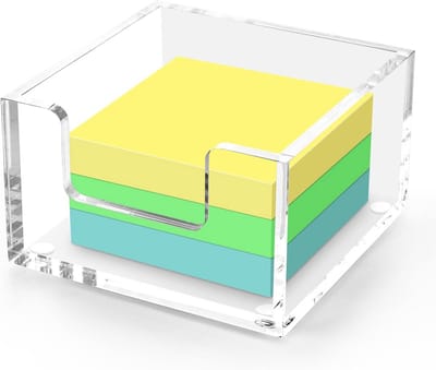Transparante Acryl Steun voor Post-its en Memo's - Bureau Organizer
