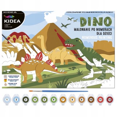 Dino Schilderen op Nummer Kit - Creatief Hobby Schilderen