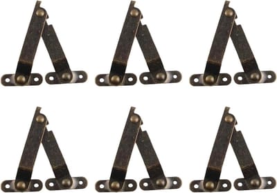 Metalen Bevestigingsbeugel - Scharnier Dekselsteun - Kastdeur Demping - Verstelbare Hoekaanpassing - 6 stuks - Zilverkleurig